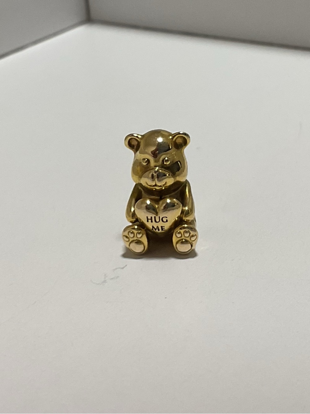 Pandora Shine Gold-Plated Teddy Bear “Hug Me” Charm 925 ALE